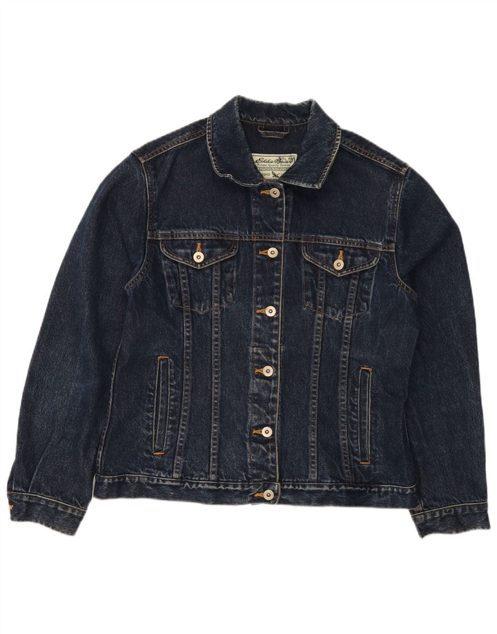 EDDIE BAUER Chaqueta vaquera para mujer Reino Unido 14 Algodón azul marino mediano