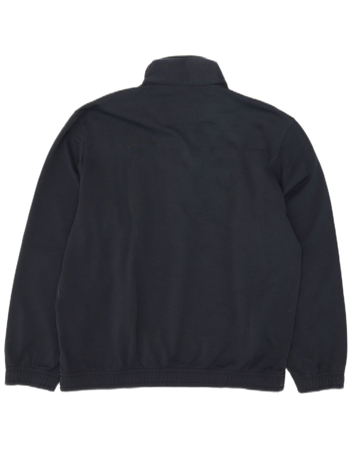 Lotto Hombre Cremallera Cuello Sudadera Jumper XL Azul Marino Poliéster