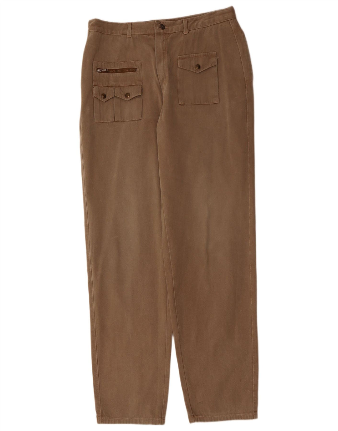 VINTAGE Pantalones cargo cónicos para mujer W32 L33 Marrón