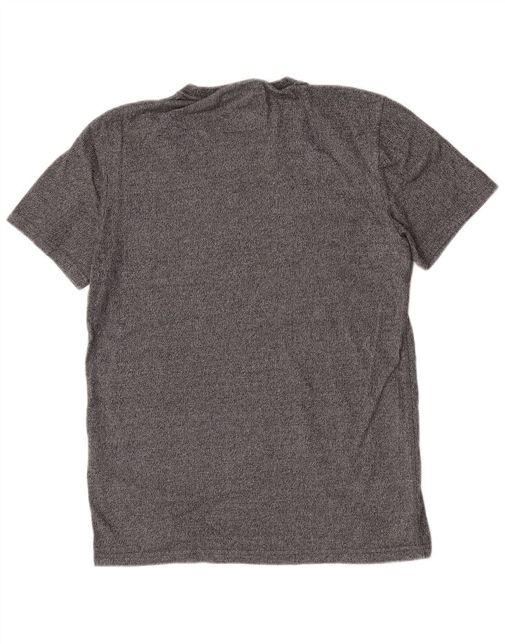 Superdry Camiseta estampada de algodón moteado en gris medio para hombre