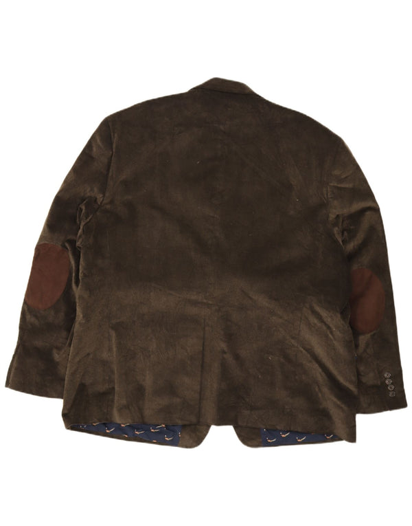 Chaps Chaqueta tipo blazer de pana con 2 botones para hombre IT 52 XL Algodón caqui