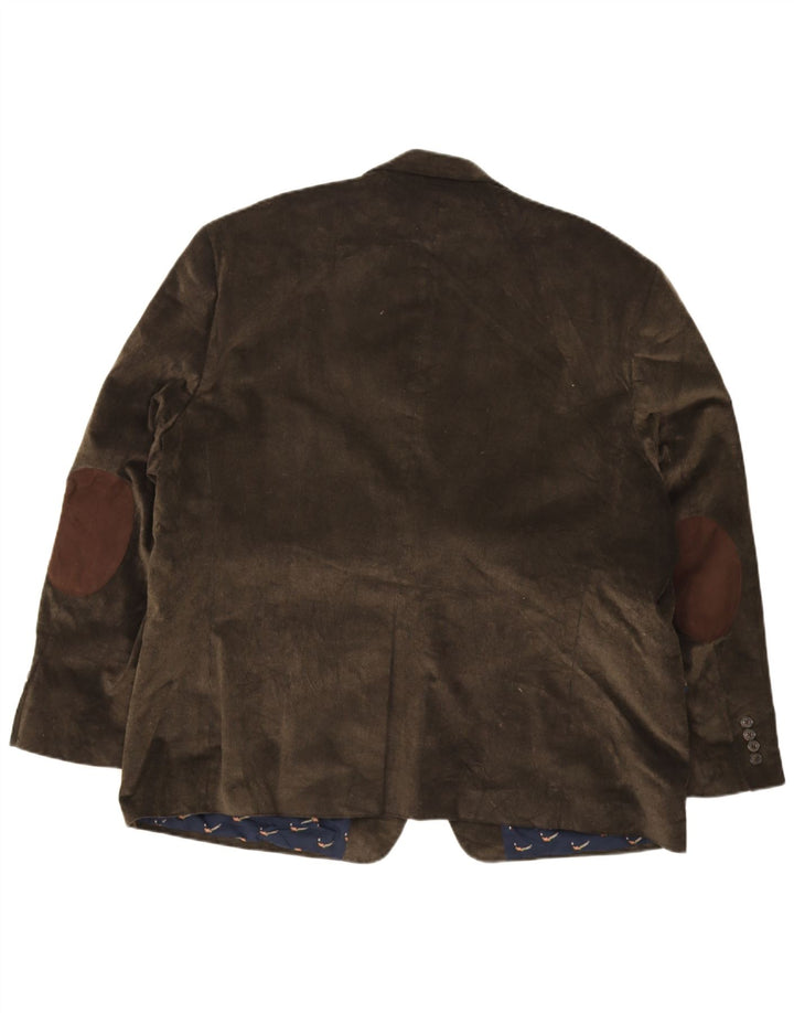 Chaps Chaqueta tipo blazer de pana con 2 botones para hombre IT 52 XL Algodón caqui