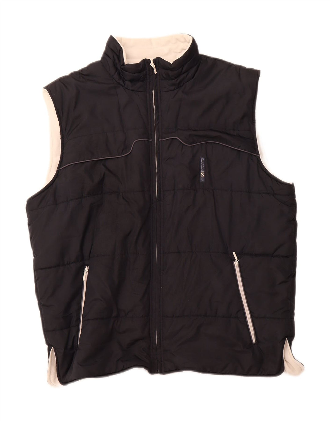 LOTTO Chaleco acolchado para hombre UK 40 Large Poliéster negro