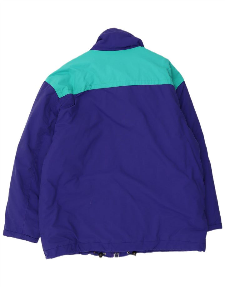 Belfe Chaqueta cortavientos para hombre UK 44 2XL Azul Colorblock Nylon