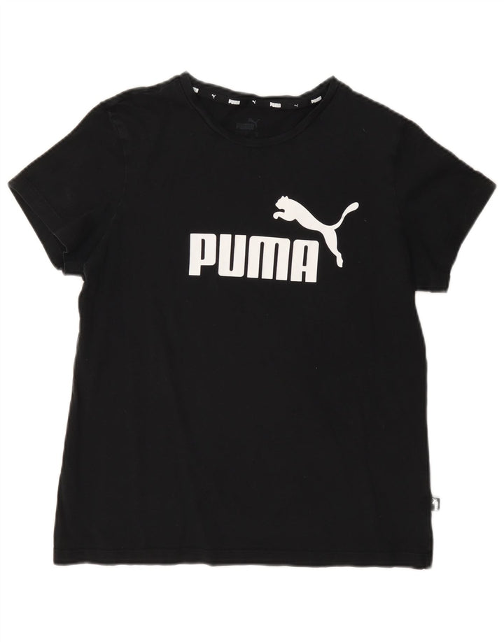 Puma - Camiseta gráfica para mujer, talla 40, talla M, color negro