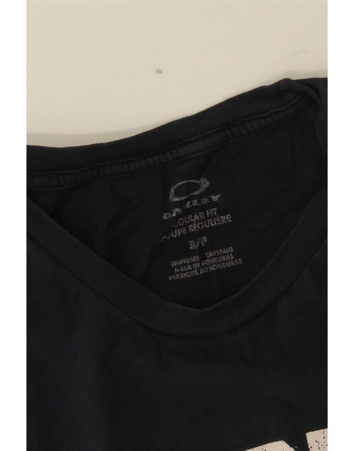 Oakley - Camiseta gráfica para hombre, talla pequeña, azul marino