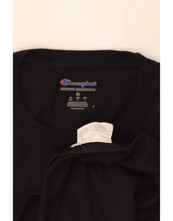 Champion Camiseta Hombre Top Medium Negro Algodón