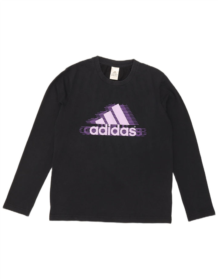 Adidas Hombre Graphic Top Manga Larga Medio Azul Marino