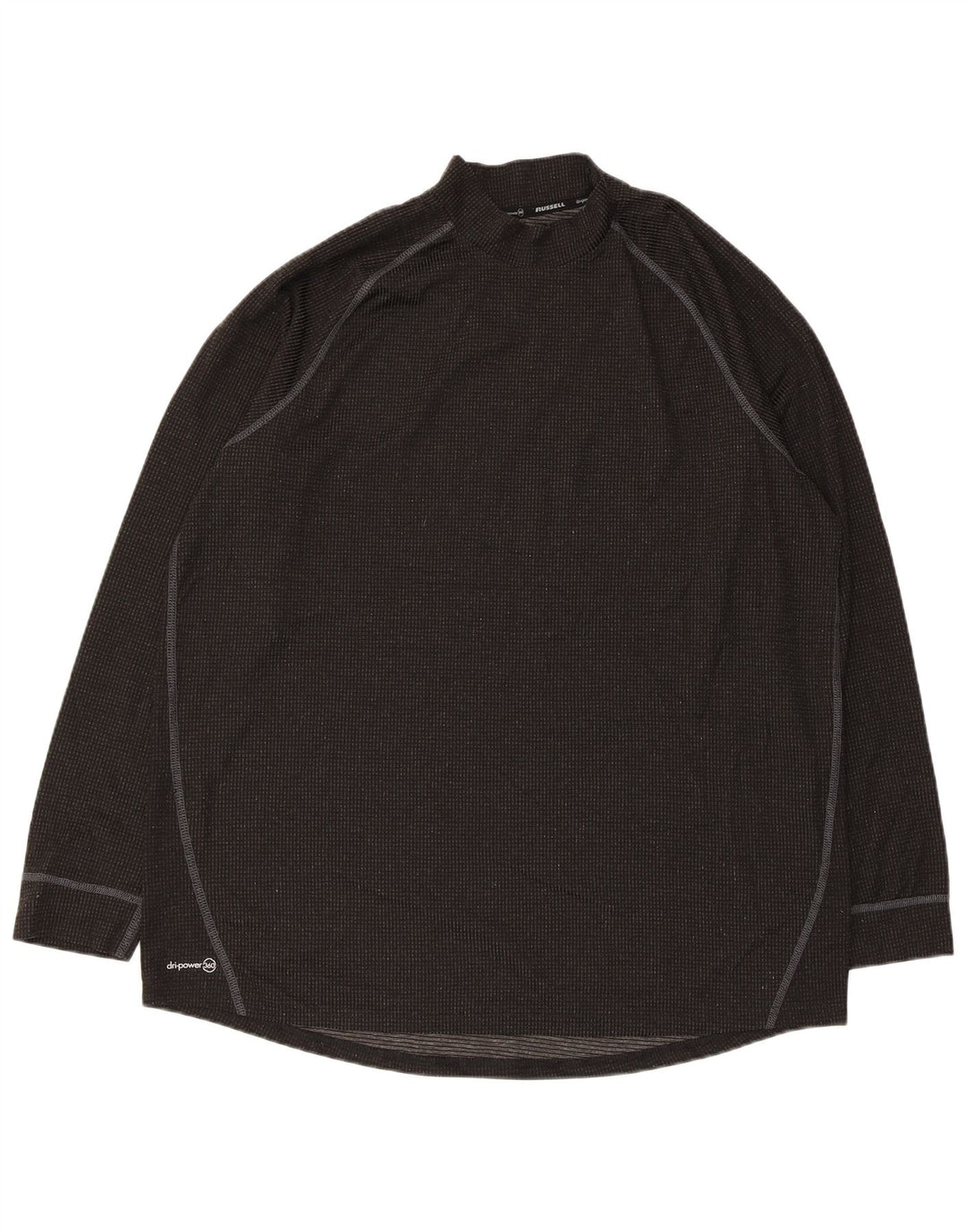 Russell Athletic Camiseta de manga larga para hombre XL Poliéster a rayas negras