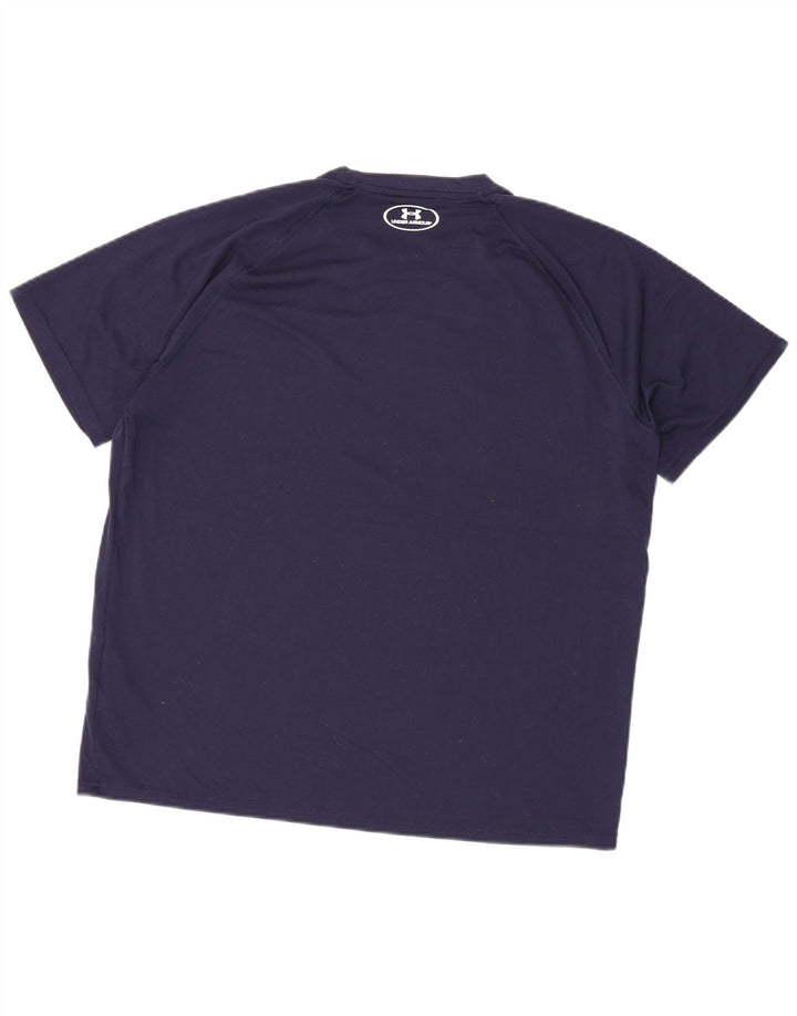 Under Armour Camiseta para hombre Top Large Azul marino Poliéster
