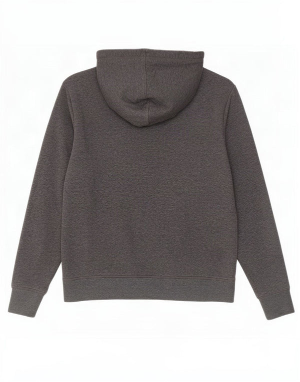 Reebok Sudadera con capucha gráfica para hombre, jersey pequeño de algodón moteado gris
