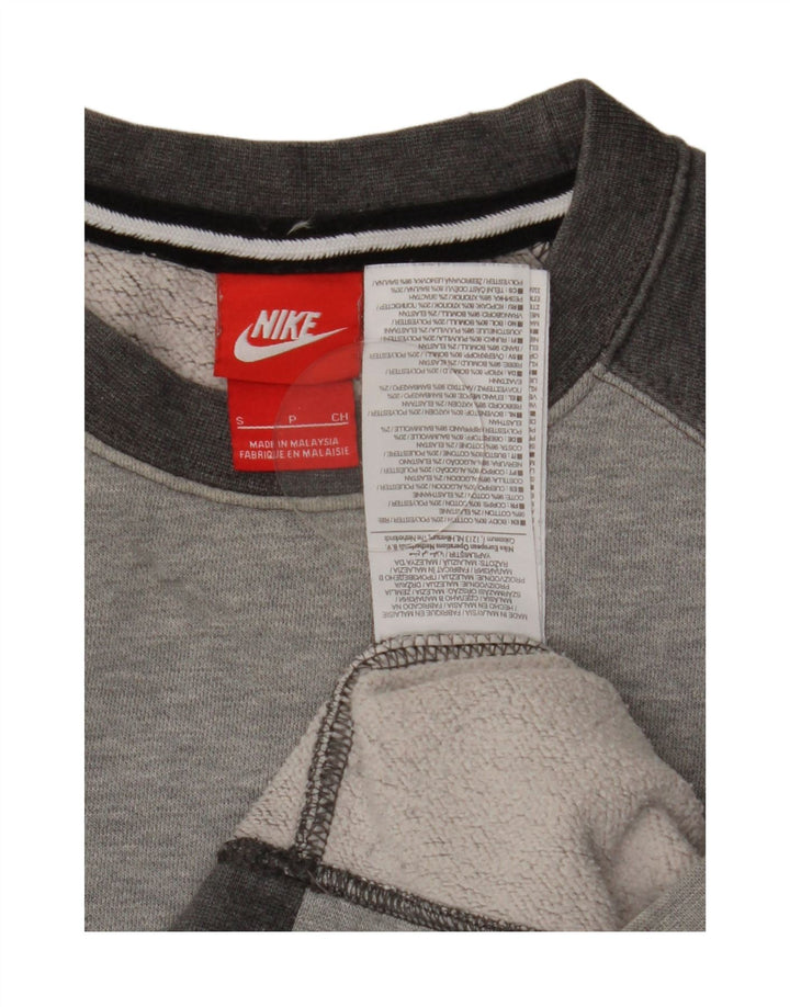 Nike - Sudadera tipo jersey para hombre, talla pequeña, color gris, algodón