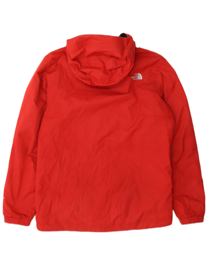The North Face Chaqueta cortavientos con capucha para hombre UK 38 Poliéster rojo mediano
