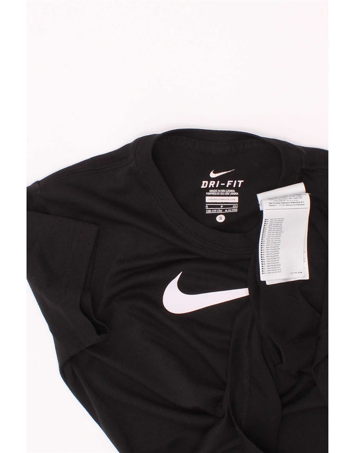 Nike Camiseta Dri Fit Graphic para niños 8-9 años Small Negro Poliéster