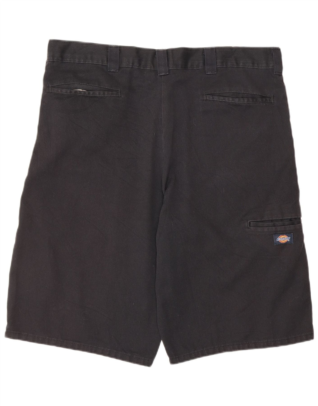 DICKIES Pantalones cortos cargo para hombre W36 Poliéster negro grande