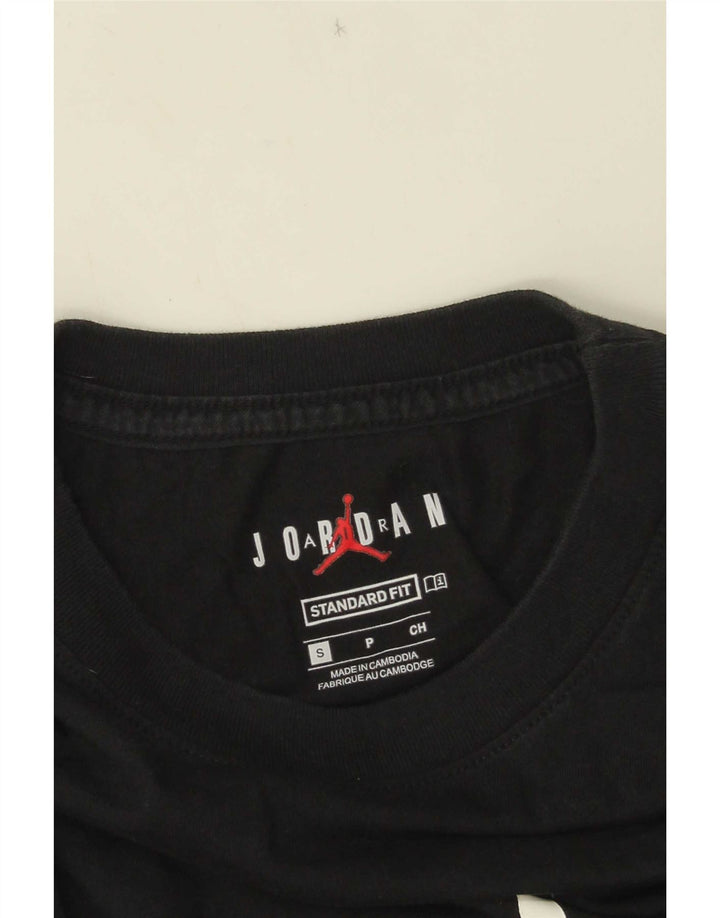Jordan - Camiseta gráfica de ajuste estándar para hombre, talla pequeña, color negro