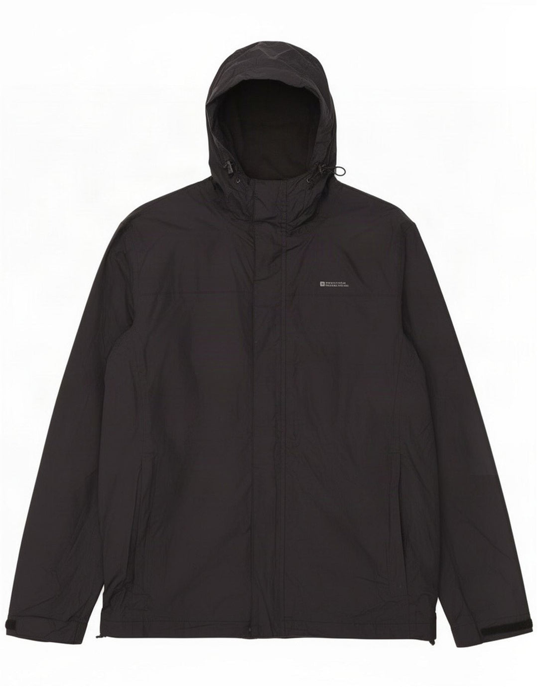 Chaqueta impermeable con capucha para hombre Mountain Warehouse UK 38 Medium Black Nylon