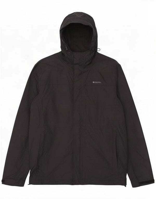 Chaqueta impermeable con capucha para hombre Mountain Warehouse UK 38 Medium Black Nylon