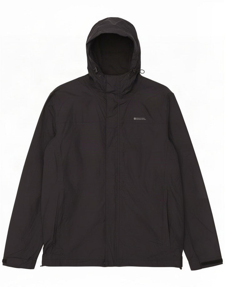 Chaqueta impermeable con capucha para hombre Mountain Warehouse UK 38 Medium Black Nylon