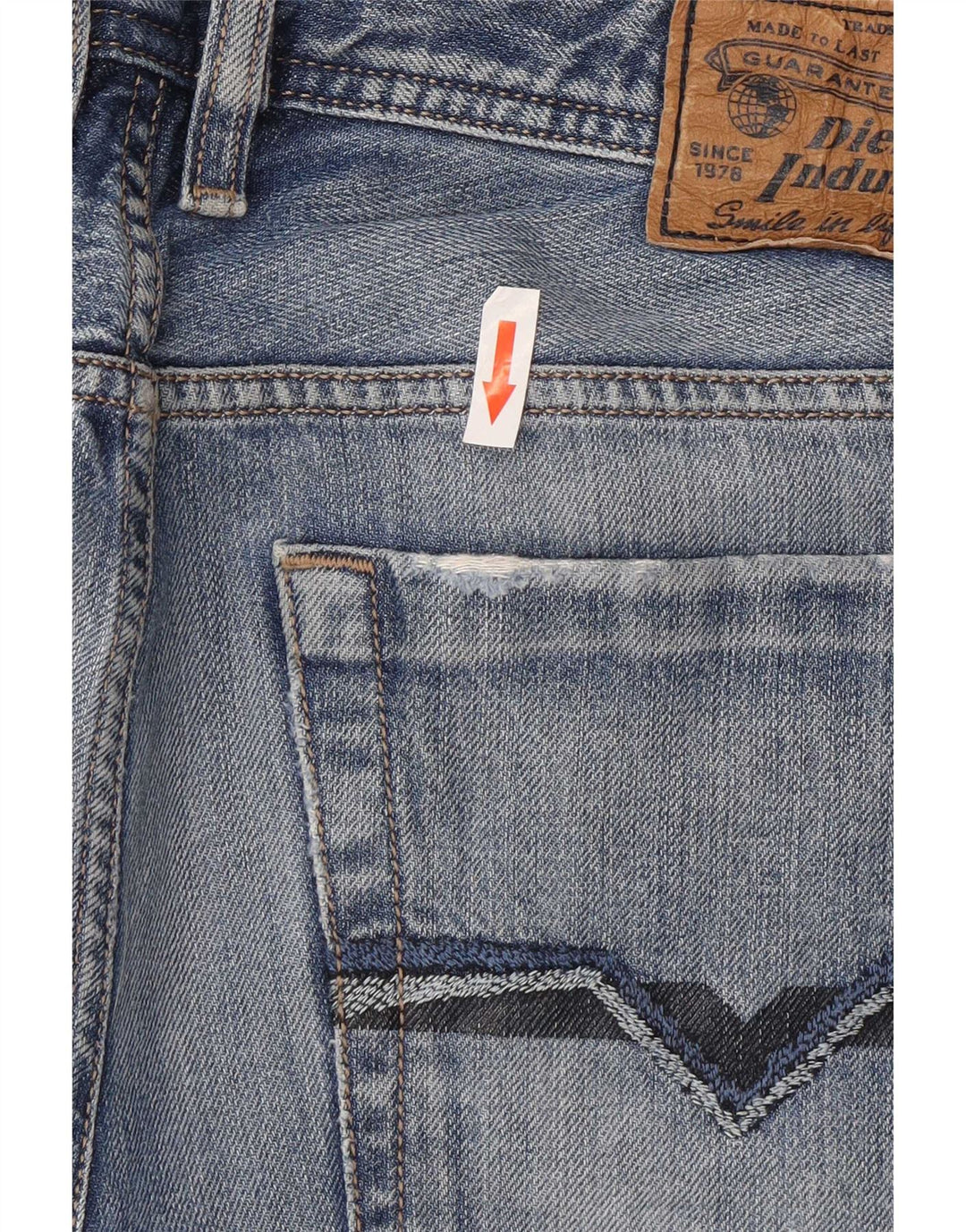 Diesel Hombre Zatiny Regular Bootcut Jeans W30 L27 Algodón Azul