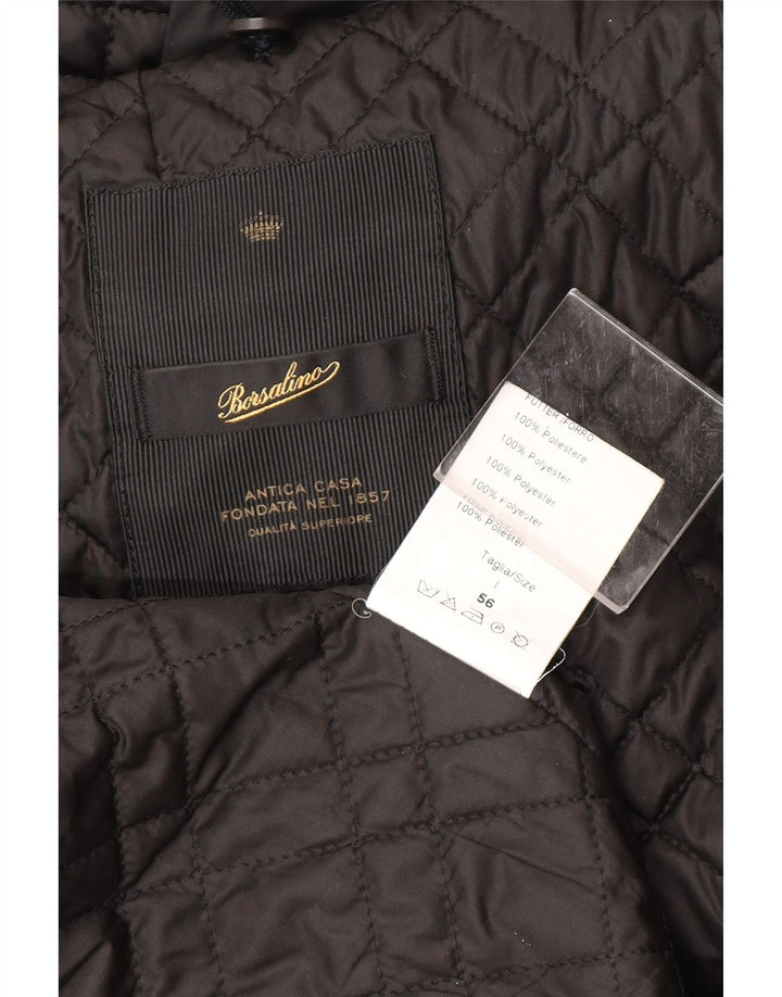 Borsalino Chubasquero Hombre IT 56 3XL Azul Marino Poliéster Clásico