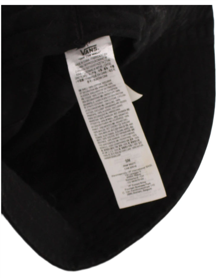VANS Womens Graphic Bucket Hat Small Black Cotton Modern