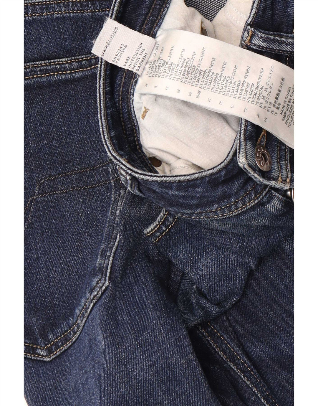 Diesel Jeans Slim Para Hombre W36 L29 Algodón Azul