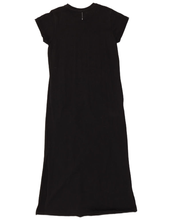ALL SAINTS Vestido tipo camiseta para mujer UK 6 XS Algodón negro