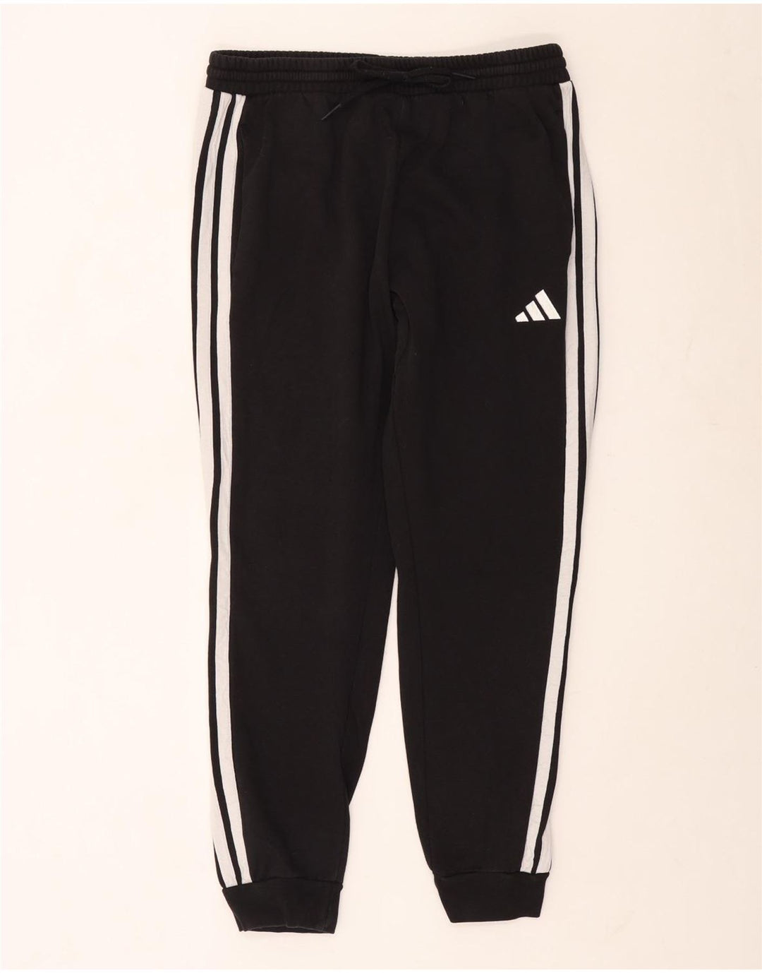 Adidas Hombre Pantalones De Chándal Joggers Grande Negro Algodón