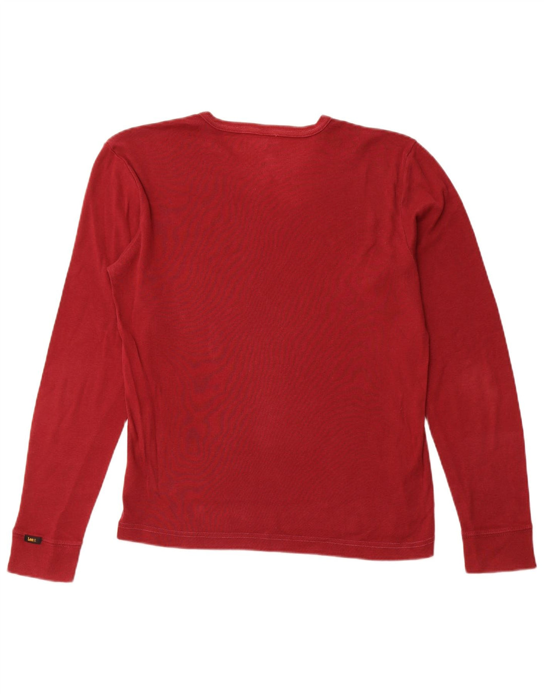 LEE Top Mujer Manga Larga UK 46 Grande Algodón Rojo