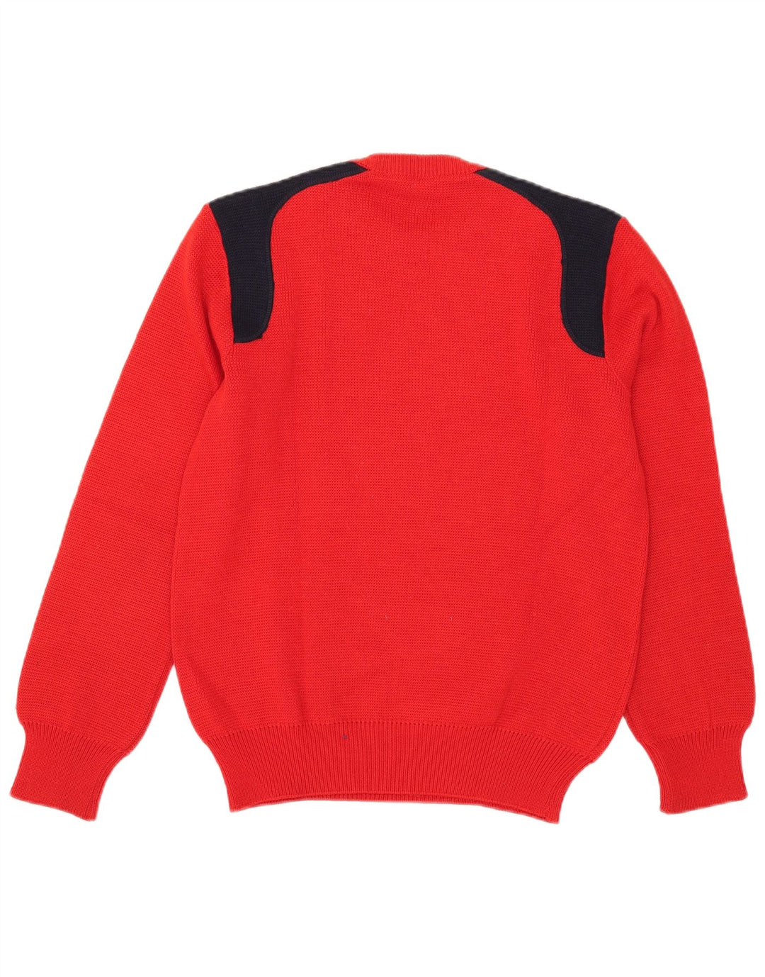 Jersey Life Line Hombre Con Cuello Redondo De Lana Color Block Rojo Medio