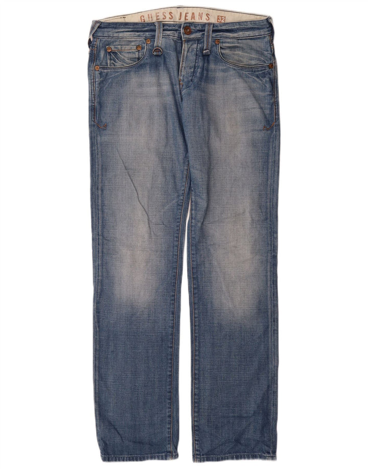 Guess Vaqueros Rectos Hombre W32 L35 Algodón Azul