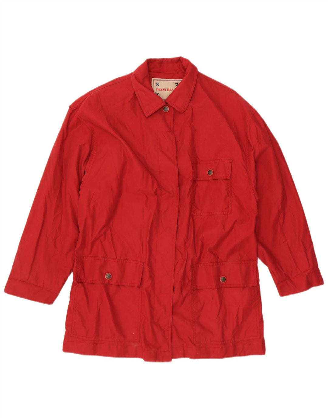 Penny Black Chaqueta utilitaria para mujer UK 46 Grande Algodón rojo