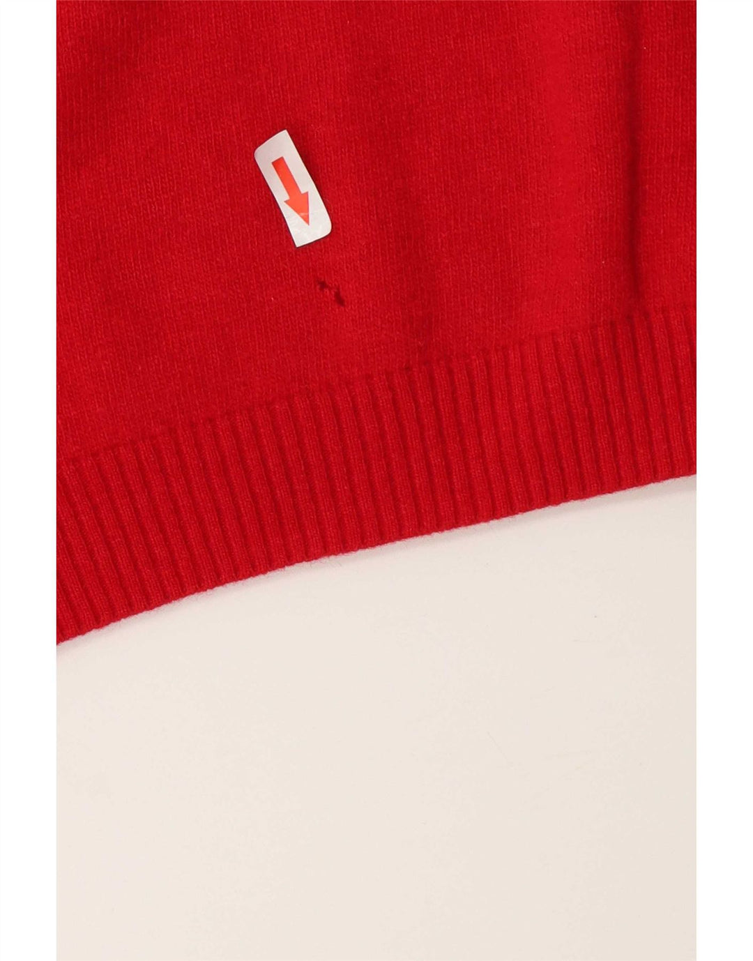 Sergio Tacchini Jersey con cuello en V para hombre de lana roja grande