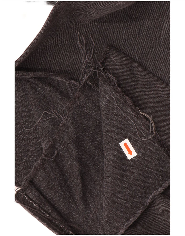 Zara Vaqueros rectos para mujer EU 38 Small W28 L32 Gris