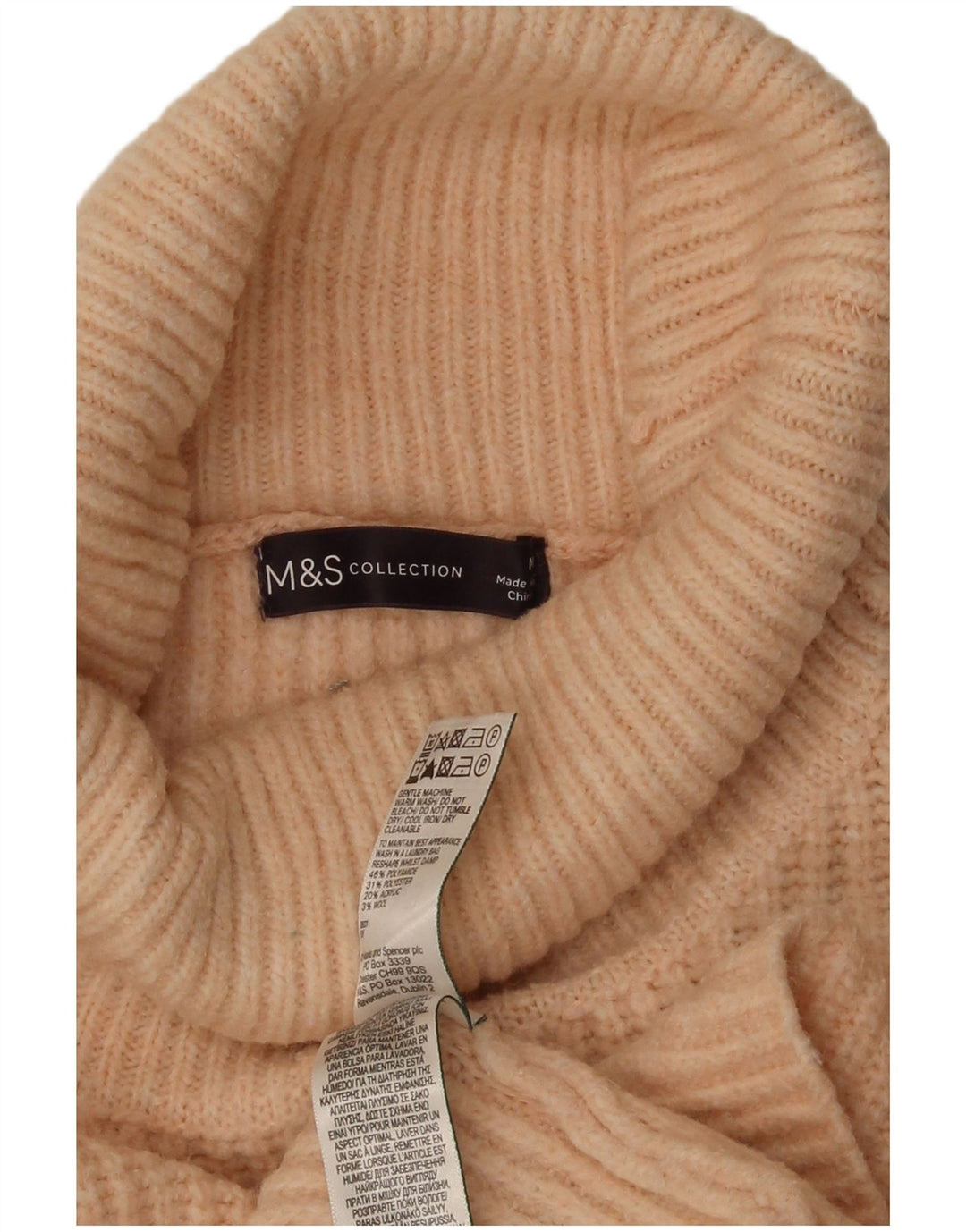 Marks & Spencer - Jersey con cuello vuelto para mujer, talla 40, color naranja mediano