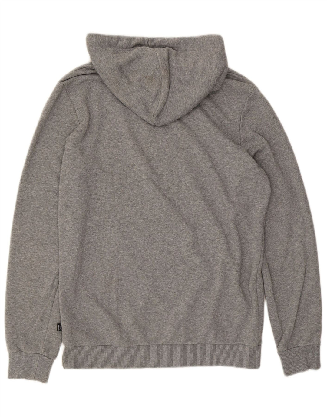PUMA Mens Graphic Hoodie Jumper Small Grey Cotton