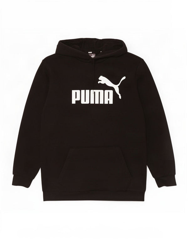 Puma Hombre Sudadera Con Capucha Gráfica Jersey De Algodón Negro Mediano