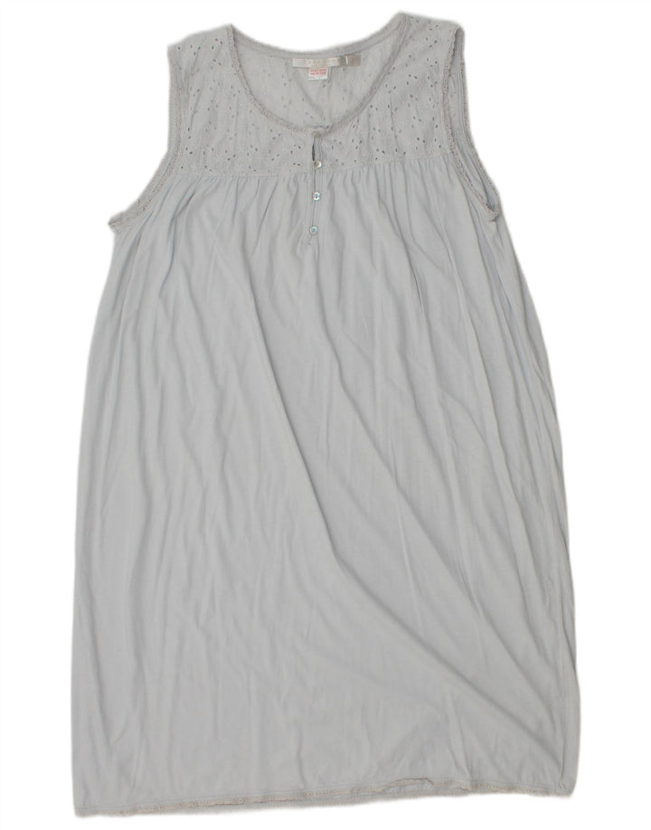 Zara Mujer Vestido Recto Sin Mangas UK 44 Grande Gris