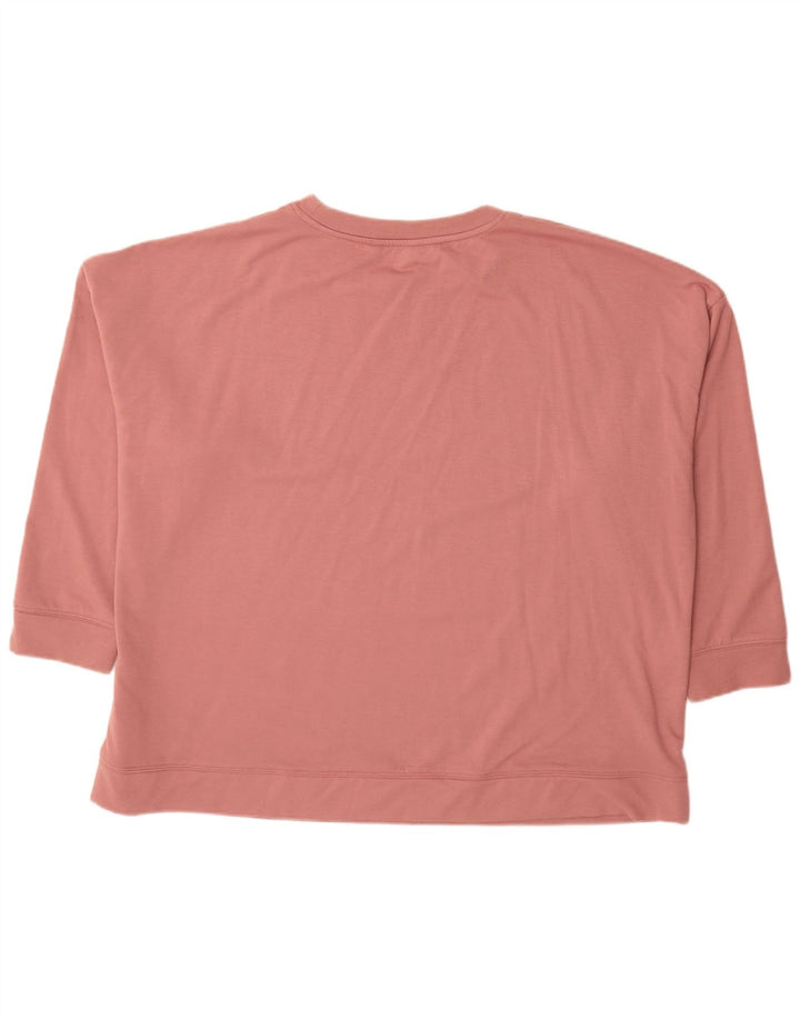 VINTAGE Sudadera de gran tamaño para mujer Jumper UK 22 3XL Poliéster rosa
