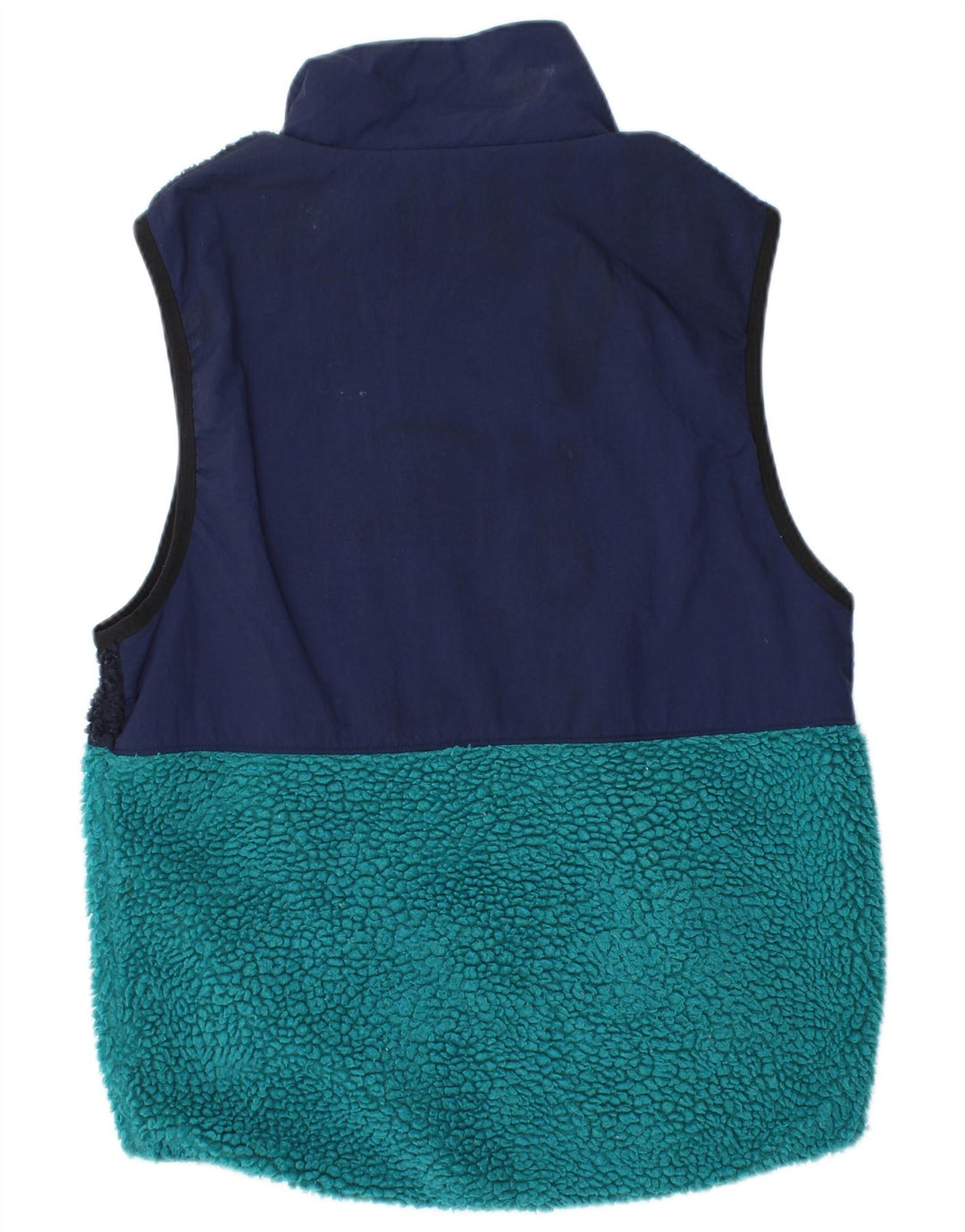 NIKE Chaleco polar para hombre UK 36 Small Azul marino Colorblock Poliéster Deportes