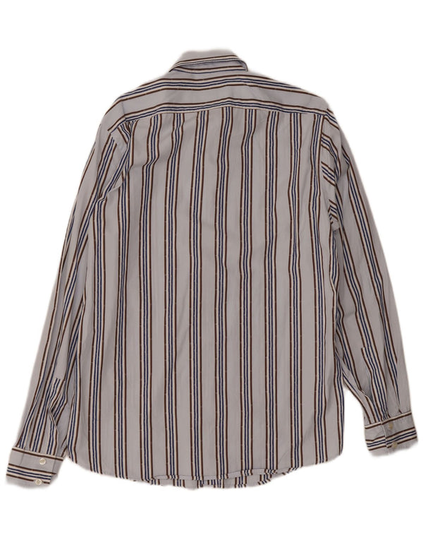 Camisa Hugo Boss Hombre Rayas Azul Medio