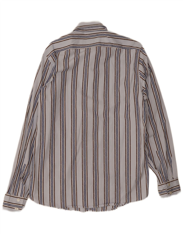 Camisa Hugo Boss Hombre Rayas Azul Medio