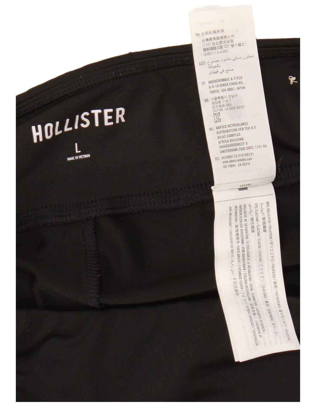 Leggings Hollister para mujer Reino Unido 46 Grande Poliéster con bloques de color negro