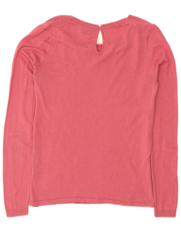 Massimo Dutti Top Mujer Manga Larga UK 42 Seda Rosa Medio