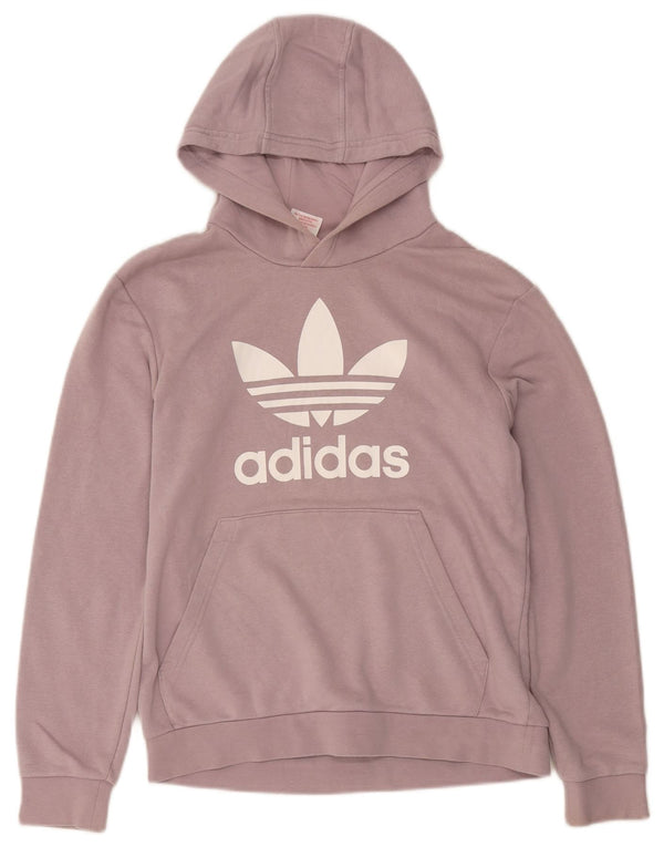 Adidas - Sudadera con capucha para niño (13-14 años), color morado