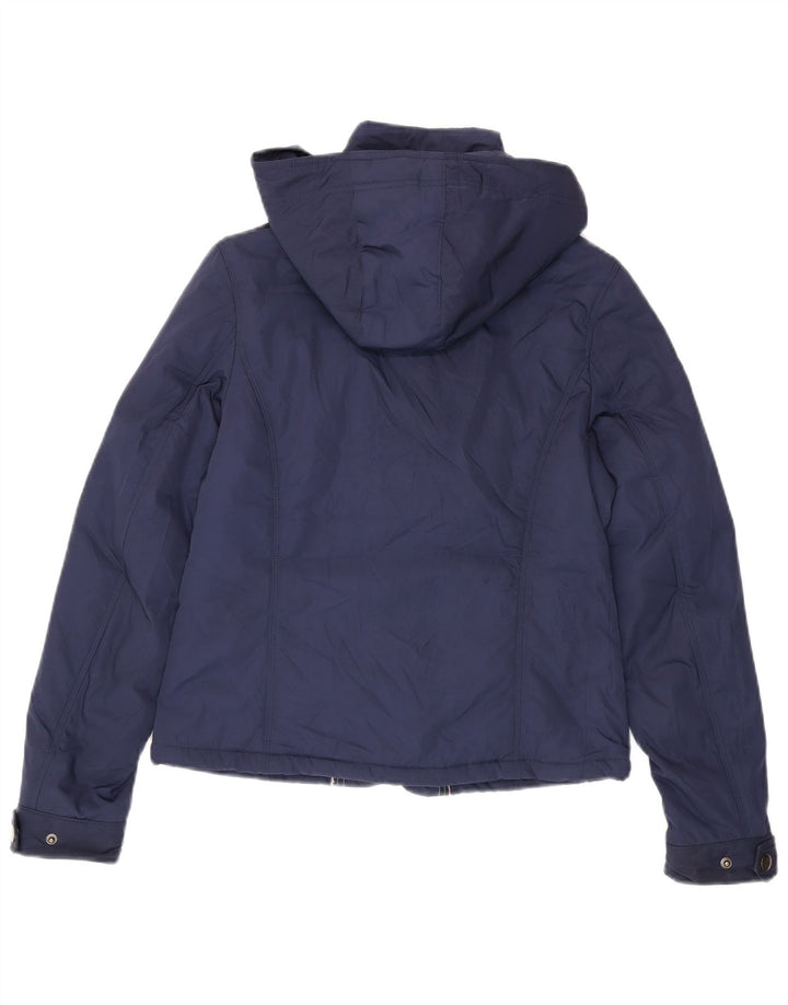 Tommy Hilfiger Chaqueta utilitaria con capucha para mujer UK 12 Medium Azul marino