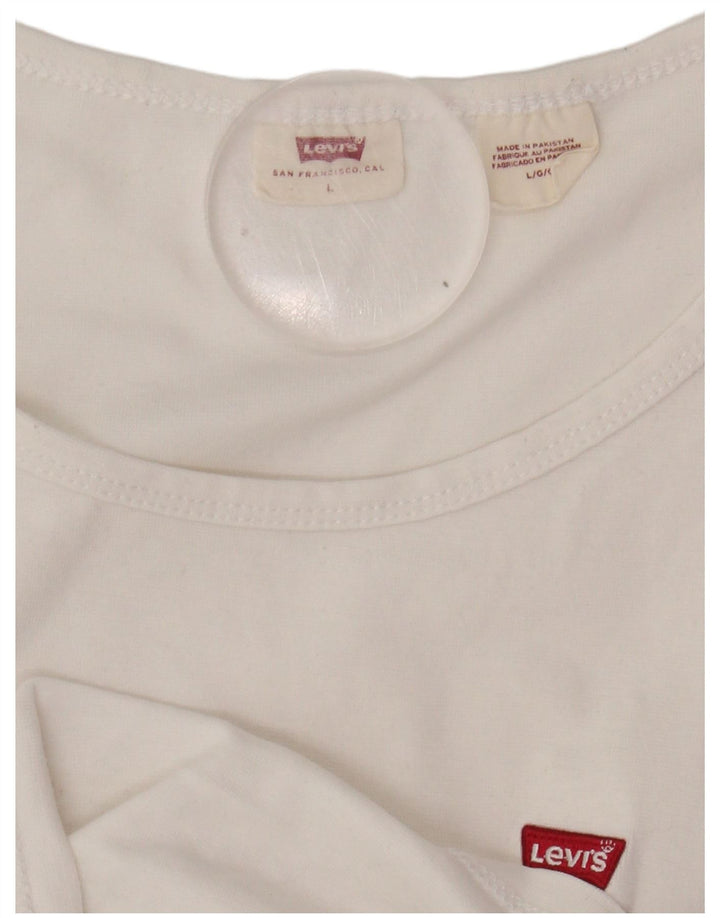LEVI'S Girls T-Shirt Top 13-14 Years Large White
