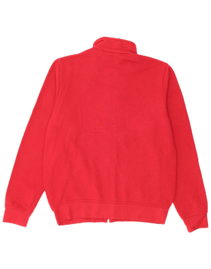 Kappa Mens Graphic Chándal Top Chaqueta Pequeña Algodón Rojo