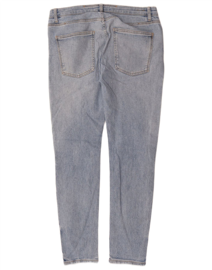 Zara Jeans ajustados desgastados para hombre EU 40 Medium W31 L30 Algodón azul